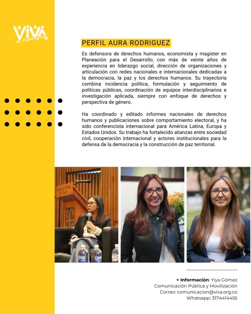 Comunicado Perfil Aura Rodríguez Directora (diciembre 2025)