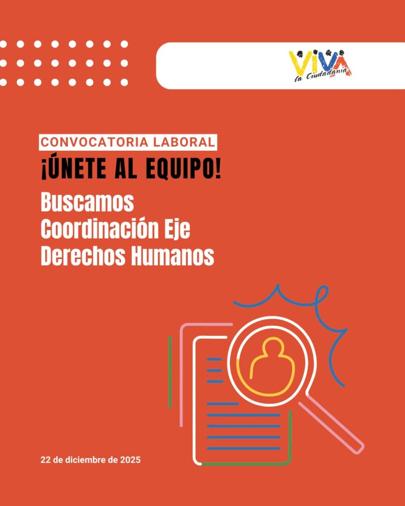 Convocatoria laboral: coordinación derechos humanos
