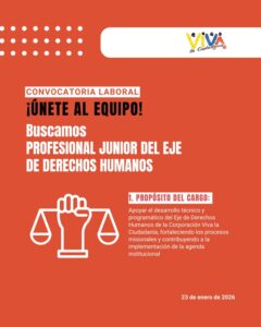Convocatoria laboral: profesional junior DDHH