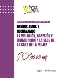 Comunicado Casa de la Mujer - febrero 16