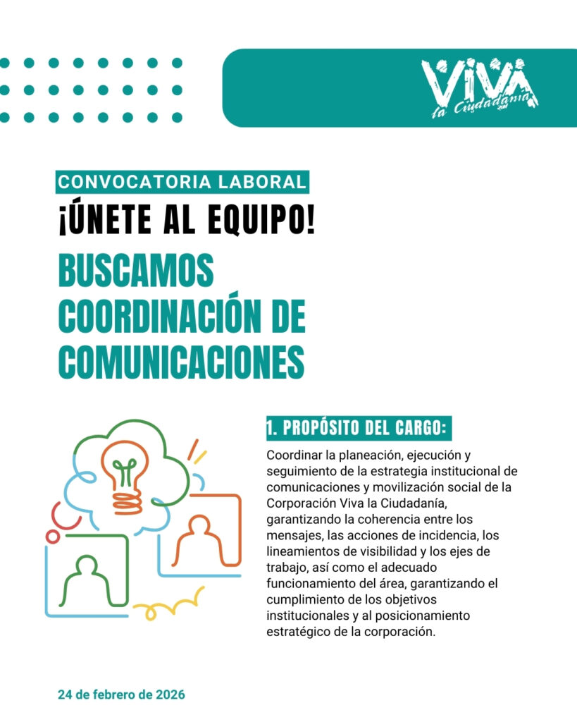 Convocatoria laboral: Coordinación de Comunicaciones