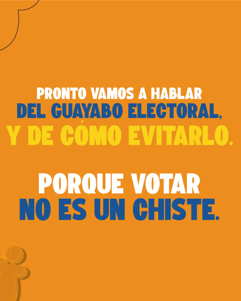 Mi voto tiene poder - votar no es un chiste