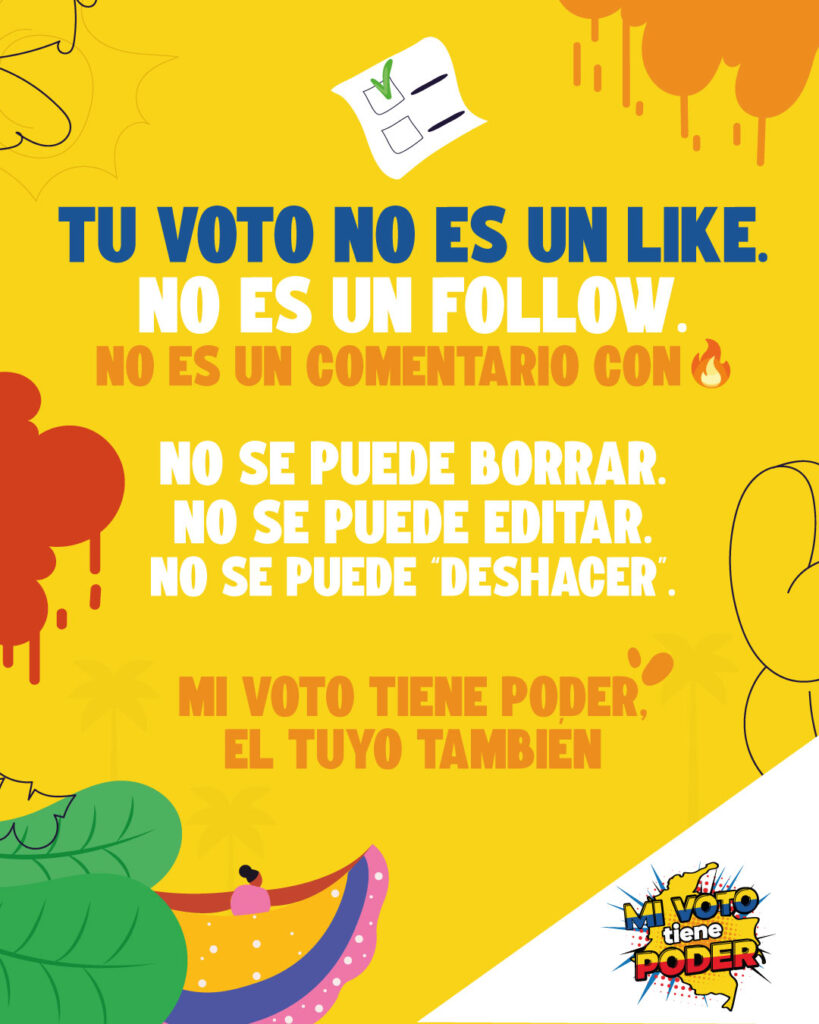 Mi voto tiene poder - tu voto no es un like