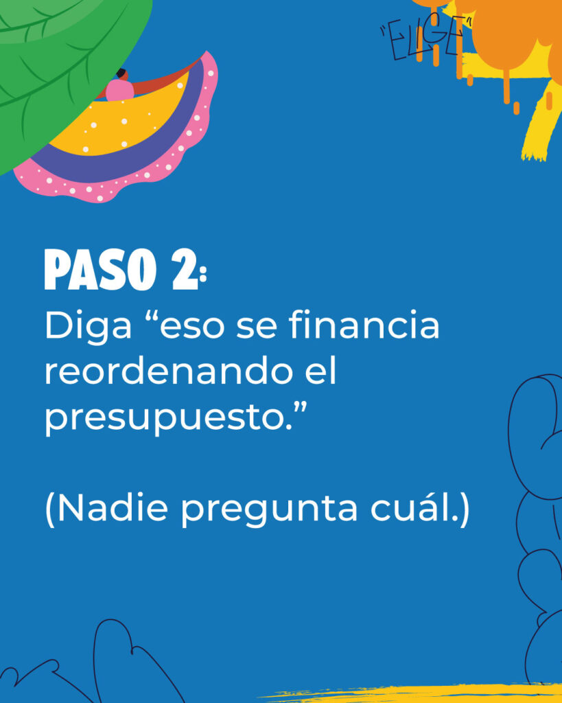 Mi voto tiene poder - Manual para prometer imposibles Paso 2