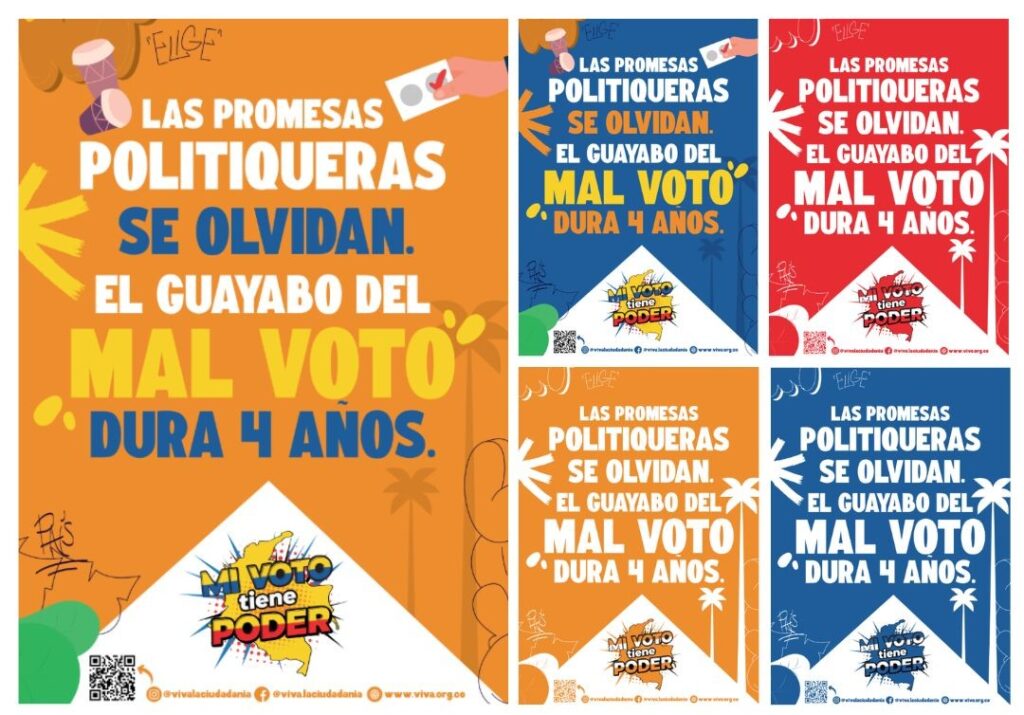 Afiches Mi voto tiene poder